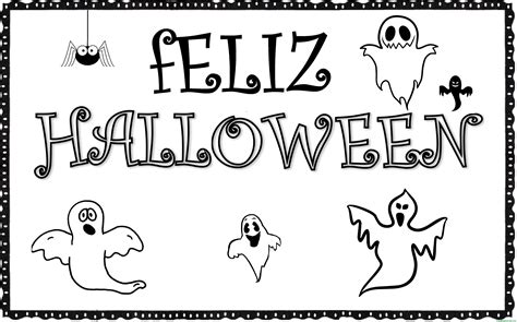 dibujos halloween para colorear